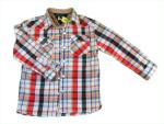 Karohemd Gr. 104/110 Hilfiger rot/blau langarm