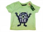 T-Shirt Gr. 62 neongelb mit Monster * Zwillinge