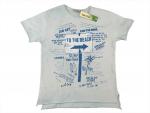 T-Shirt Gr. 128 Zara Boys hellblau bedruckt