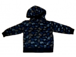 Sweatjacke Gr. 74/80 blau mit Dinos