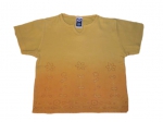 T-Shirt Gr. 92/98 C&A gelb mit Glitzerblumen