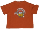 T-shirt Gr. 74/80 orange mit Fischer