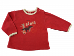 Sweatshirt Gr. 68/74 Sanetta rot mit Pferd