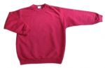 Sweatshirt Gr. 146 pro Touch rot einfarbig