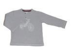 Langarmshirt Gr. 86 Zara grau mit Moped