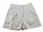 Damenshort Gr. 38 hellgrau mit breitem Bund