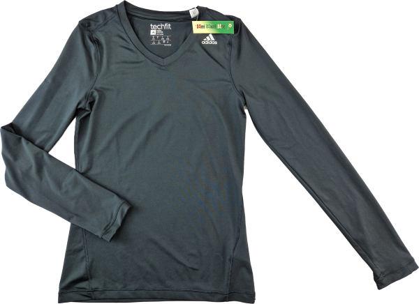 Sportstretchshirt Gr. 36/38 Adidas schwarz langarm