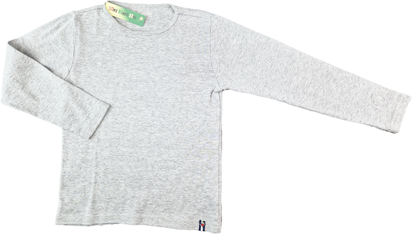 Langarmshirt Gr. 128 Jako-o Basic hellgrau