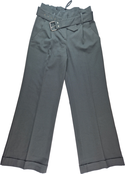 Businesshose Gr. 36/38 laura scott schwarz mit Gürtel und Bügelfalte