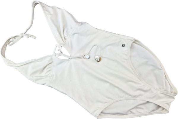 Badeanzug Gr. 38 s.Oliver weiß schick zum Binden