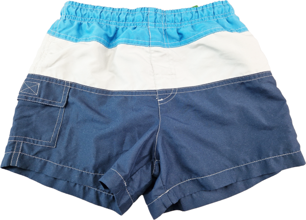 Badeshort Gr. 128 blau/hellgrau