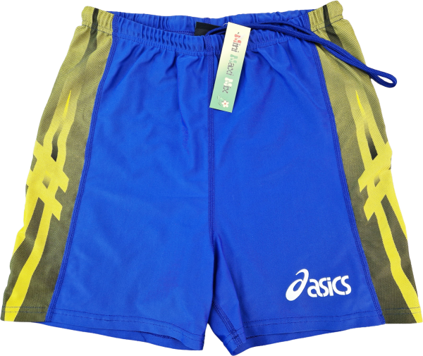 Badehose Gr. 48 yasics blau/gelb mit Kordelzug