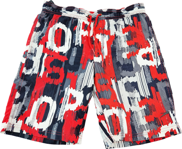 Badeshort Gr. 44/46 speedo rot/schwarz/weiss