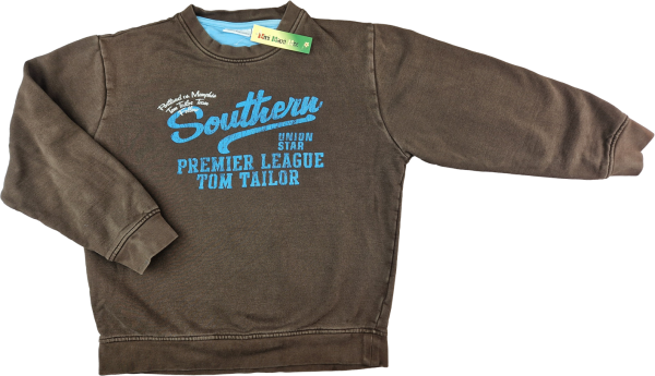 Sweatshirt Gr. 140/146 Tom Taylor dunkelbraun premier league