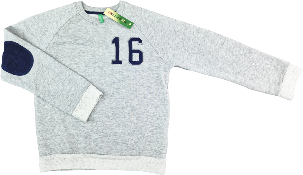 Sweatshirt Gr. 134 Benetton grau gestrickt – 16