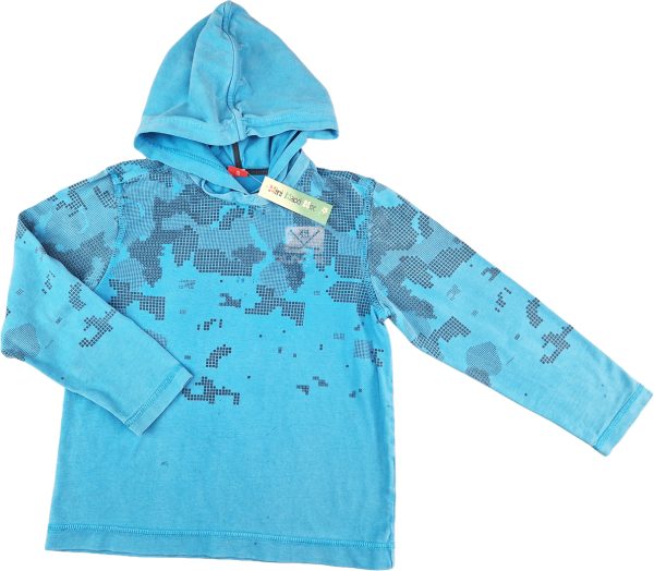 Langarmshirt Gr. 116 s.Oliver hellblau mit Kaputze