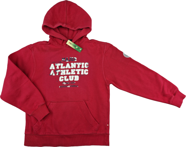 Kaputzenpullover Gr. 146/152 Fitz rot langarm Major Atlantic