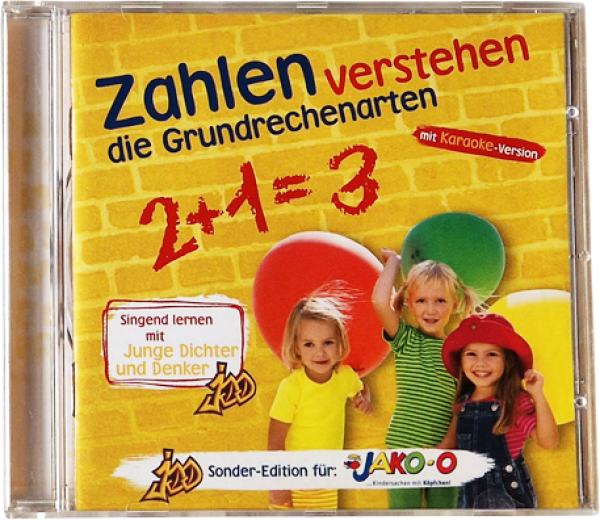 Zahlen verstehen – die Grundrechenarten – Singend lernen mit Junge Dichter und Denker – Sonder-Edition für Jako-o