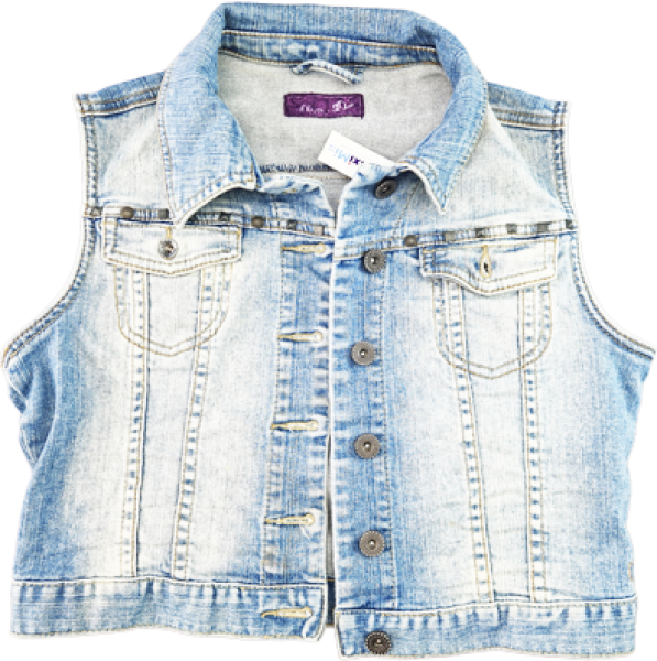 Jeansweste Gr. 158 s.Oliver hellblau mit Nieten