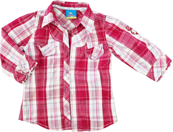 Karobluse Gr. 122 Topolino pink/weiß ¾ Arm