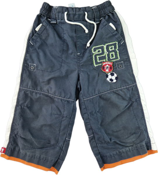 Sommershort Gr. 122 C&A Disney grau/weiß Gummibund